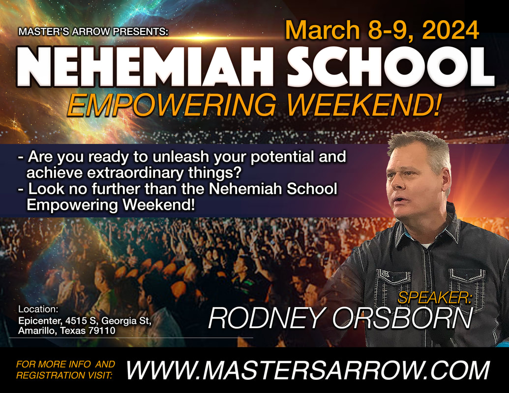 Nehemiah School Empowering Weekend! Inspired by the book of Nehemiah, this once a month gathering is designed to empower individuals just like you.  Join us for a weekend of learning, growth, and empowerment with incredible speakers like Patricia King, Tony Kemp, Suzanne Hinn, Katie Souza, Dennis Goldsworthy Davis, Kerry Kirkwood, and Donna Schambach.   These renowned speakers will share life-changing teachings and personal life applications that will ignite your passion, unleash your potential, and cause you to change the world around you.